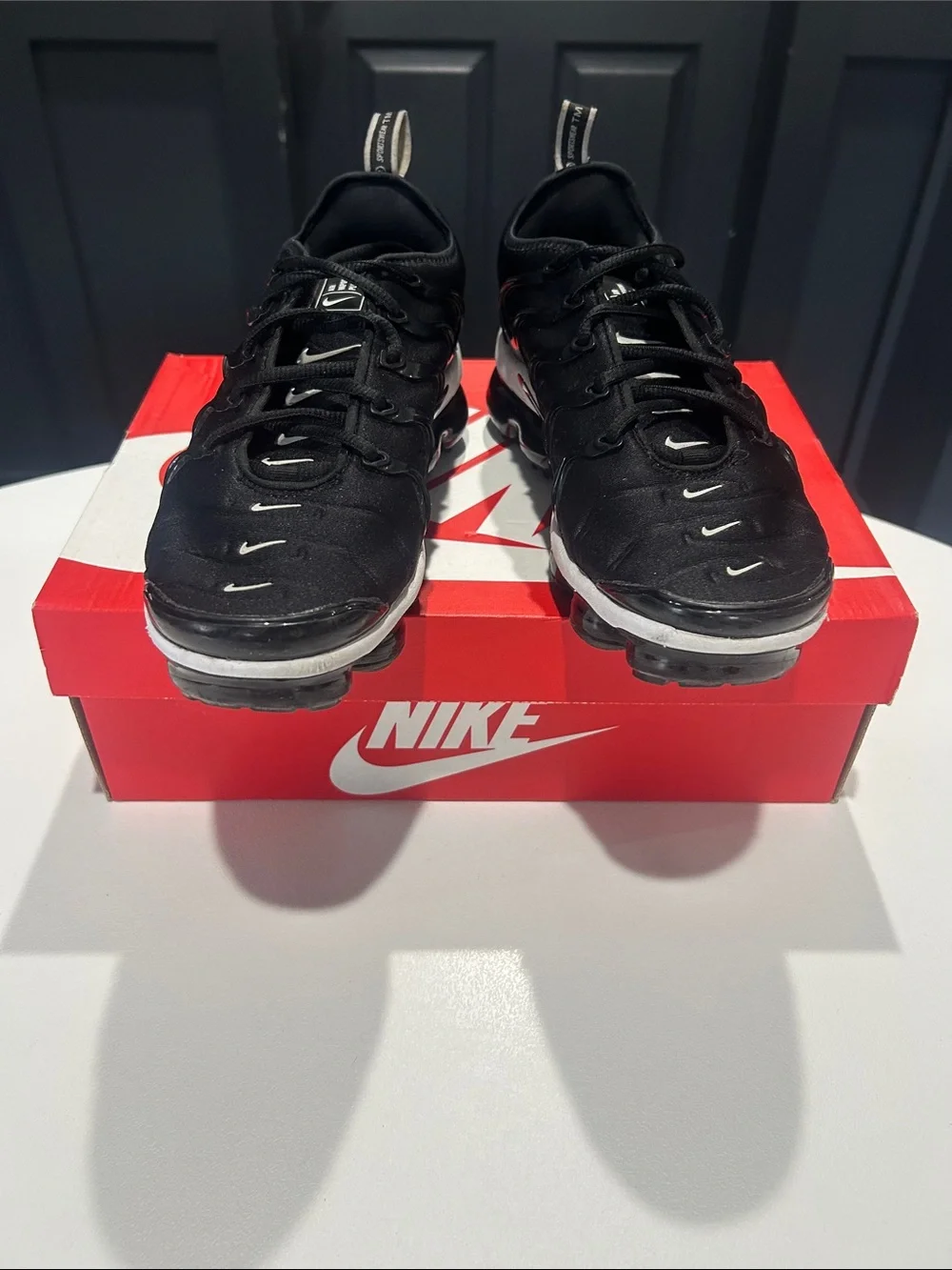 Nike Air VaporMax Plus “OverBranding Black” Women’s Size 9